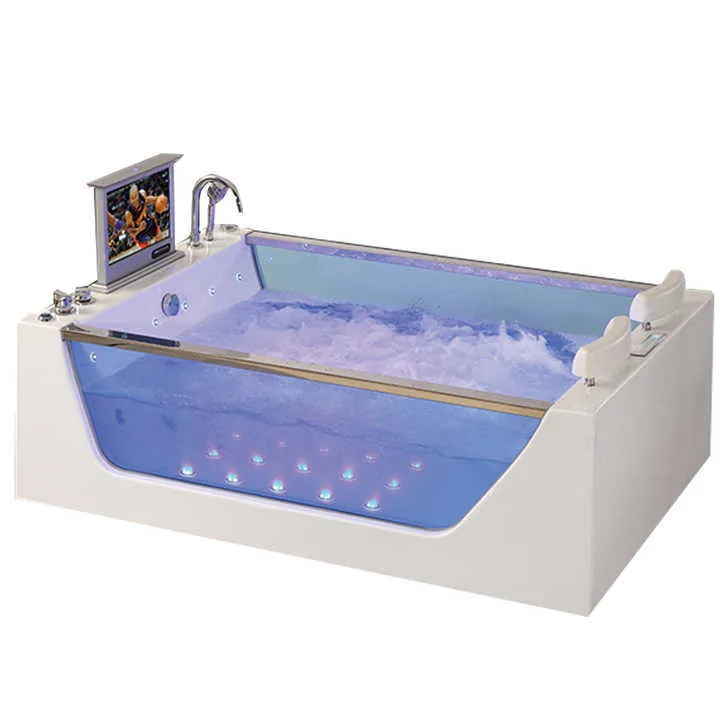 Luxury whirlpool bathtub home spa configuration