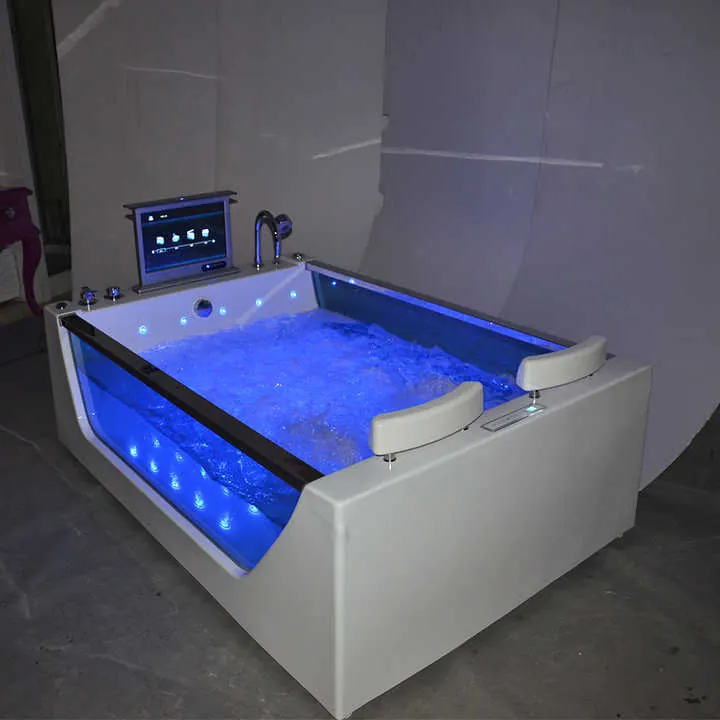 Customer LED hydrotherapy bathtub